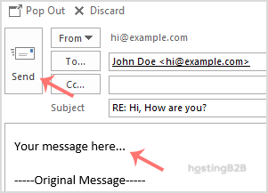 reply email outlook