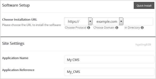 install PyroCMS via Softaculous in cPanel