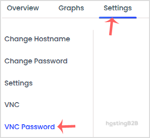Virtualizor VNC password