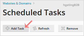 scheduled tasks Plesk